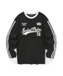 세인트페인(SAINTPAIN) SP 팀 리그 라인 긴팔 티셔츠-블랙