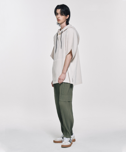 Карго-брюки с плиссировкой - Khaki