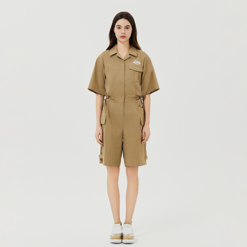 Back Martine Logo Jumpsuit_Beige