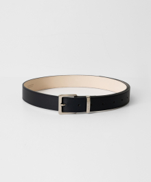Square leather belt