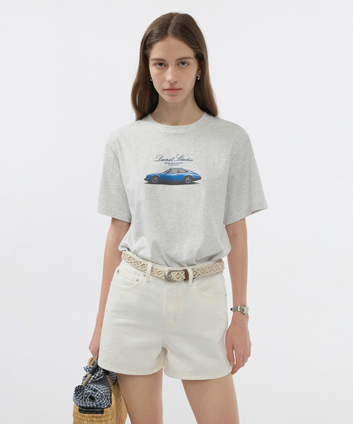 Dunst ♥ UNISEX SUMMER HOLIDAY CAR T-SHIRT /追跡付 DUNST