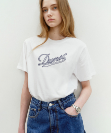 UNISEX CHAIN LOGO T-SHIRT OFF WHITE_UDTS4B131OW