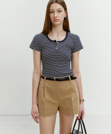 CLASSIC SCOOP NECK TOP NAVY STRIPE_UDTS4B222N2