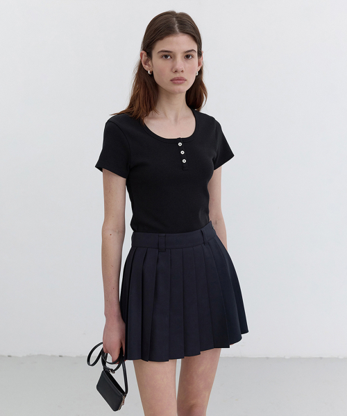 [던스트] CLASSIC SCOOP NECK TOP_UDTS5B222_BLACK UDTS5B222BK