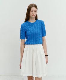 SUMMER COTTON CABLE KNIT BLUE_UDSW4B225B2