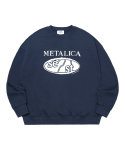 에스이에스티(S'EST) METALICA 맨투맨 티셔츠 - Navy