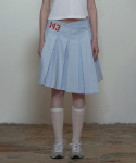 스컬프터(SCULPTOR) 143 Asymmetrical Wrap Skirt Baby Blue