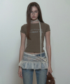 Archive Pigment Baby Tee Dusty Brown
