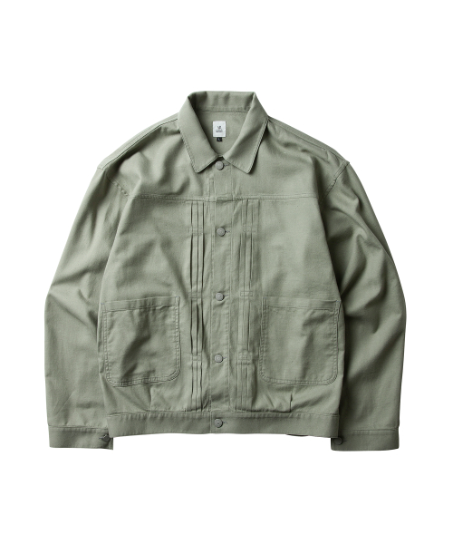 Блузон-жакет из фактурного шёлка Sage Green