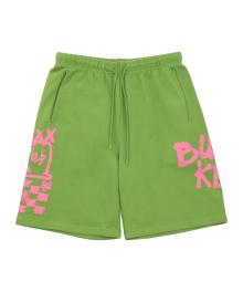 ARTWORK COLLARGE SWEAT SHORTS [OLIVE GREEN]