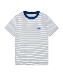 리(LEE) 우먼 스탠다드핏 스트라이프 티셔츠 블루