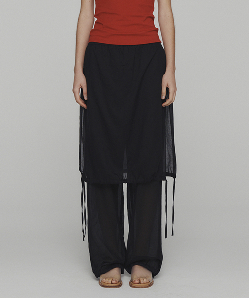 パンツ amomento | DRAWSTRING LAYERED PANTS org.jpg