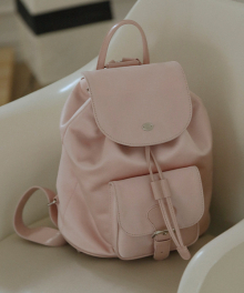 Classic satin logo backpack_Pink