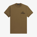 프레드페리(FRED PERRY) [Sharp] 루프백 저지 포켓 티셔츠 (P96) AFPM2234650-P96