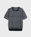 Stripe Cable Knit Navy