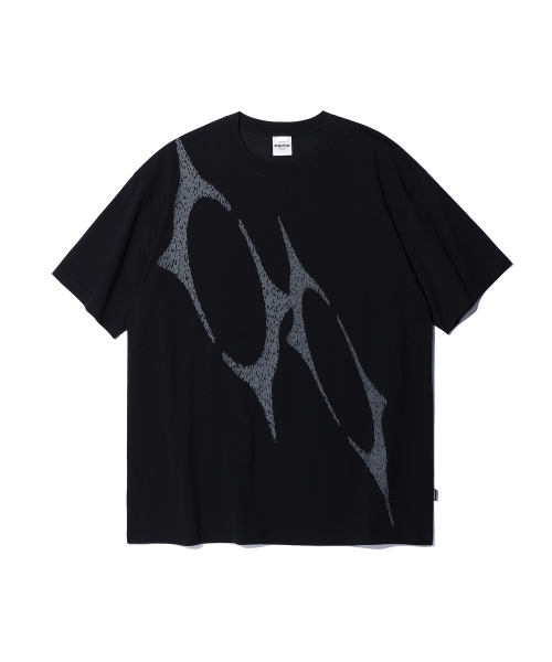 크리틱(CRITIC) TWIST WORMHOLE LOGO T-SHIRTS BLACK - 사이즈