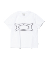 WORMHOLE LOGO CROP FIT T-SHIRTS WHITE