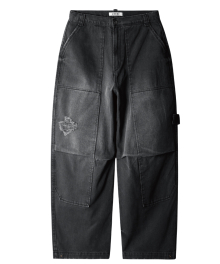 WASHED GARDENER PANTS (BLACK)