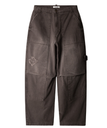 WASHED GARDENER PANTS (BROWN)