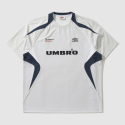 엄브로(UMBRO) HBL CELEB 썸머 하이브리드 반팔 티셔츠 화이트 그레이(UP221CRS53)