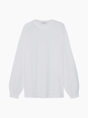 소신(SOCIN) Relaxed Long Sleeve T-Shirt (White)