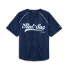 바시티 하이글로시 베이스볼 셔츠 BOS (Navy)