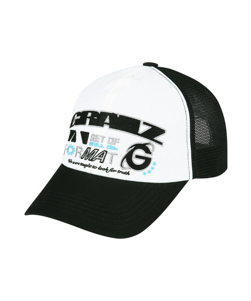 그레일즈(GRAILZ) FORMAT TRUCKER MESH CAP [BLACK] - 사이즈