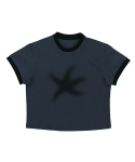 더콜디스트모먼트(THE COLDEST MOMENT) TCM cloudy starfish linger T (navy/black)