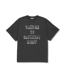 세러데이 나이트 하프 슬리브 티셔츠 (차콜)