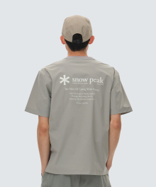 씬테크 우븐 반팔 티셔츠 Fog Gray (S24MUSTS31)