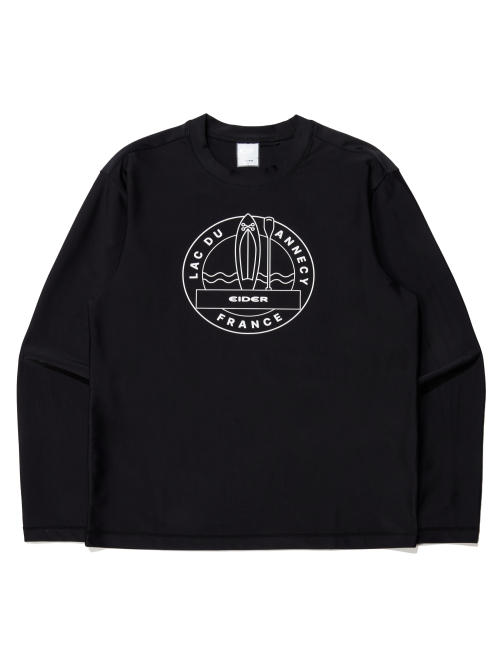 SUMMER VIBE мужской рашгард с длинным рукавом (Black)