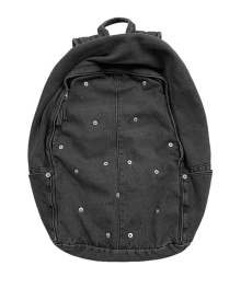 TCM rivet denim backpack (black)