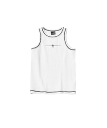 FLASH SLEEVELESS TEE (W) white