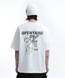 KEYRING LOGO T-WHITE