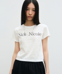 닉앤니콜(NICK&NICOLE) NICOLE SIGNATURE CROP TOP_WHITE