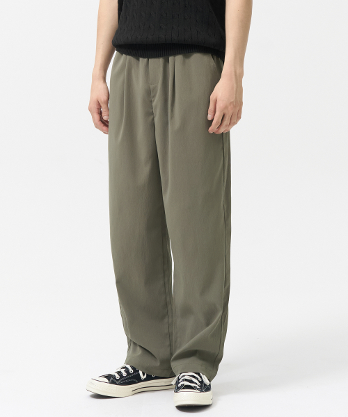 Свободные брюки из сирсакера (LIGHT KHAKI)