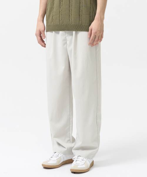 Брюки на резинке из сирсакера (Light Grey)
