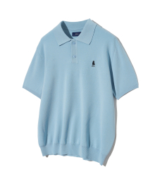 COMFORT COOL POLO KNIT LIGHT BLUE