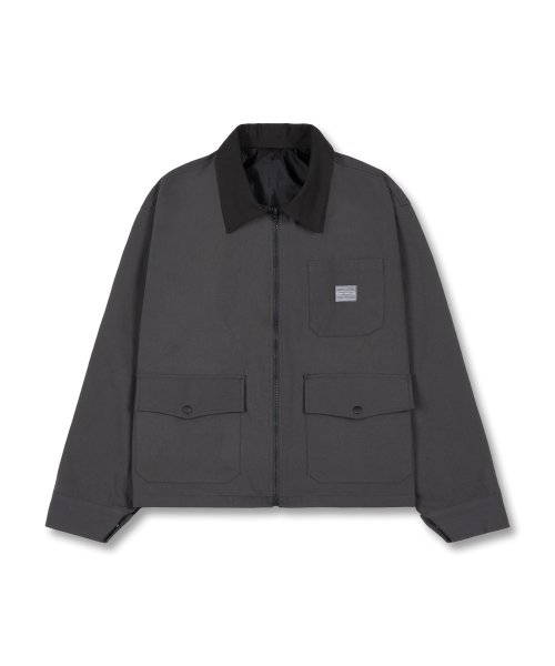 Хлопковая рабочая куртка Charcoal Grey