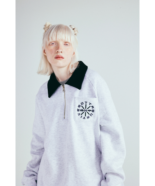 Анорак на завязках (1%MELANGE/BLACK)