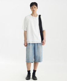 Layered H/S T-Shirt - White