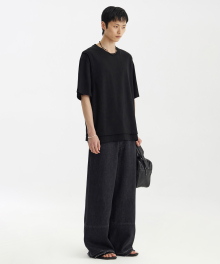 Layered H/S T-Shirt - Black