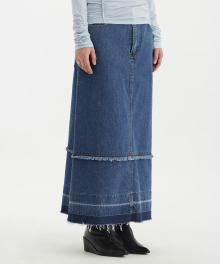 Rebuild 018 Denim Skirt - Medium Blue