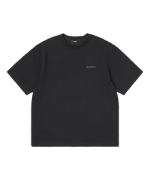 24 SS 남성 쿠션지 반팔 라운드 티셔츠 (BLACK) (HA4ST21-39)