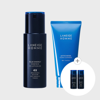 라네즈(LANEIGE) 옴므 블루에너지에센스인로션EX 125ML +옴므 액티브워터...