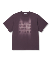 브러쉬 페이딩 하프 슬리브 티셔츠 (퍼플)