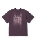 주앙옴므(JUAN HOMME) 브러쉬 페이딩 하프 슬리브 티셔츠 (퍼플)