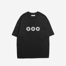 EVD 로고 하프 티셔츠 (블랙)