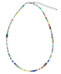 셉텐벌5(SEPTEMBER5) Mix color stone biz necklace
