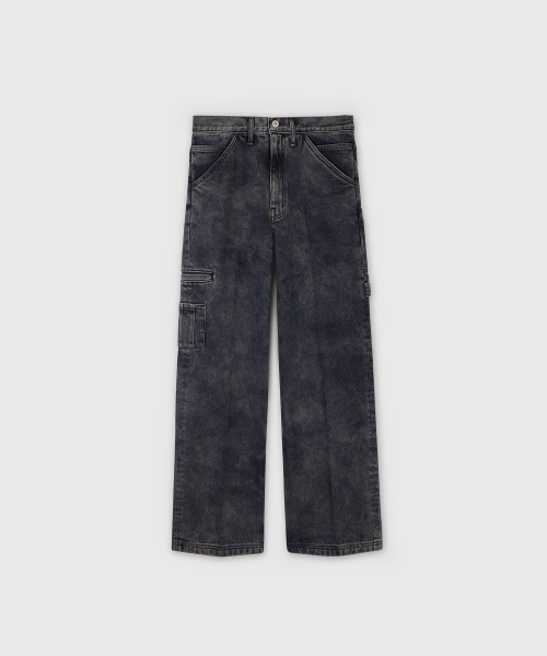 SERGE COTTON BAKER TROUSERS FOG чёрный